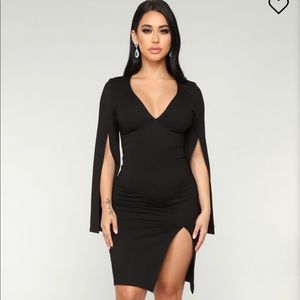 Sexy Black slit dress